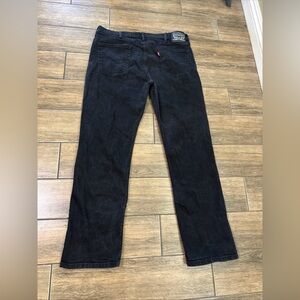 LEVI'S  Jeans Men's W38 /L32 Straight  Fit Zip Fly Pockets Denim Black